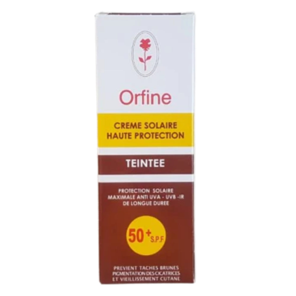 Orfine Écran Solaire en Crème Teintée Spf50