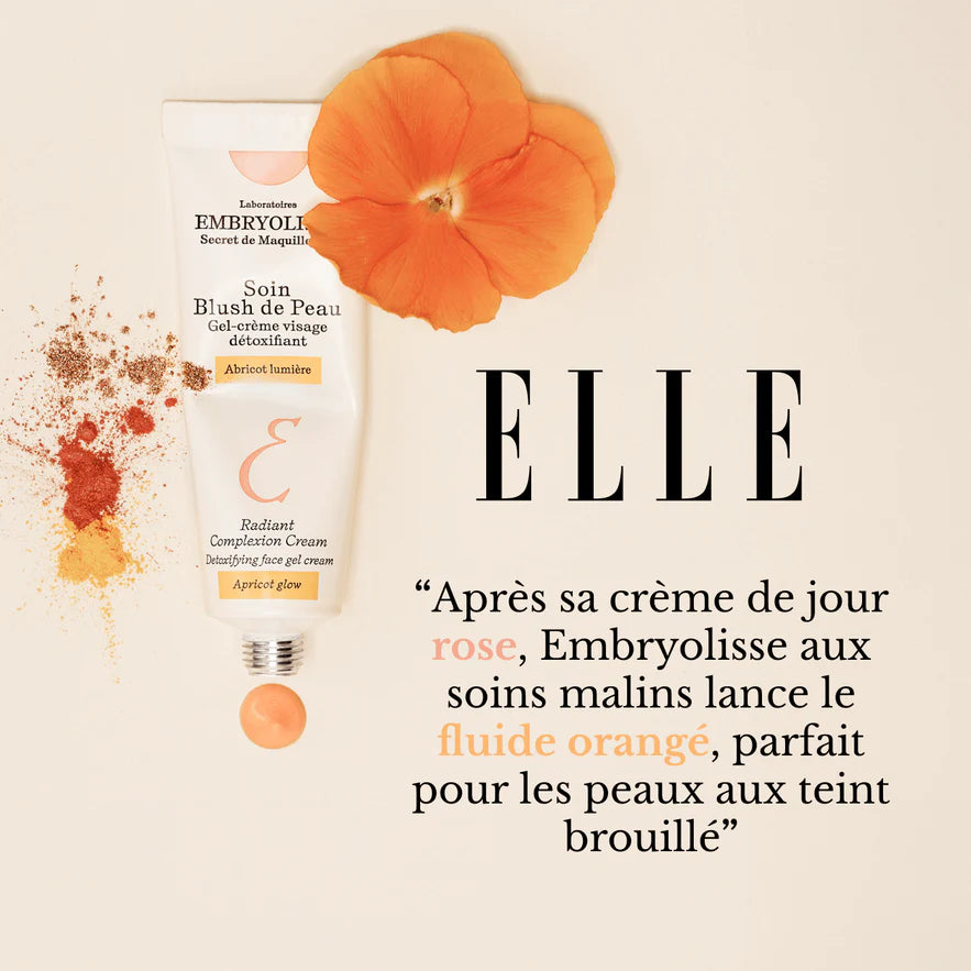 Embryolisse Soin Blush De Peau Abricot Lumière 30ml soin teinté hydratant éclat doré effet bonne mine - novaparapharmacie