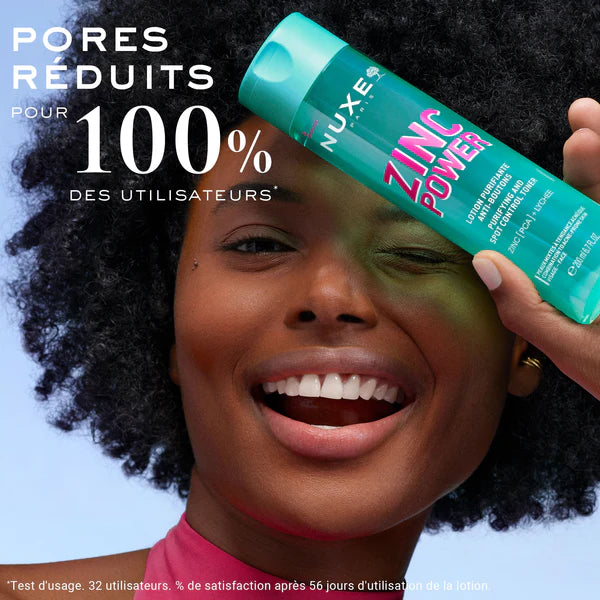 NUXE Zinc Power Lotion Purifiante efficacité anti-boutons purifie matifie peaux grasses - novaparapharmacie