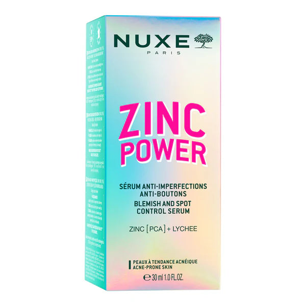Sérum NUXE Zinc Power Anti-Imperfections application soin visage anti-boutons peaux grasses acnéiques - novaparapharmacie