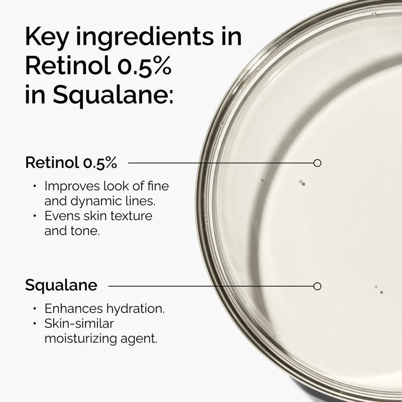 THE ORDINARY Retinol 0.5% in Squalane 30ml Sérum Anti-Âge Anti-Rides Intermédiaire