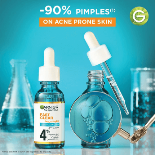 Garnier Fast Clear Booster Serum Acide Salicylique 15ml ingrédients formule anti-acné peau grasse acide salicylique - novaparapharmacie