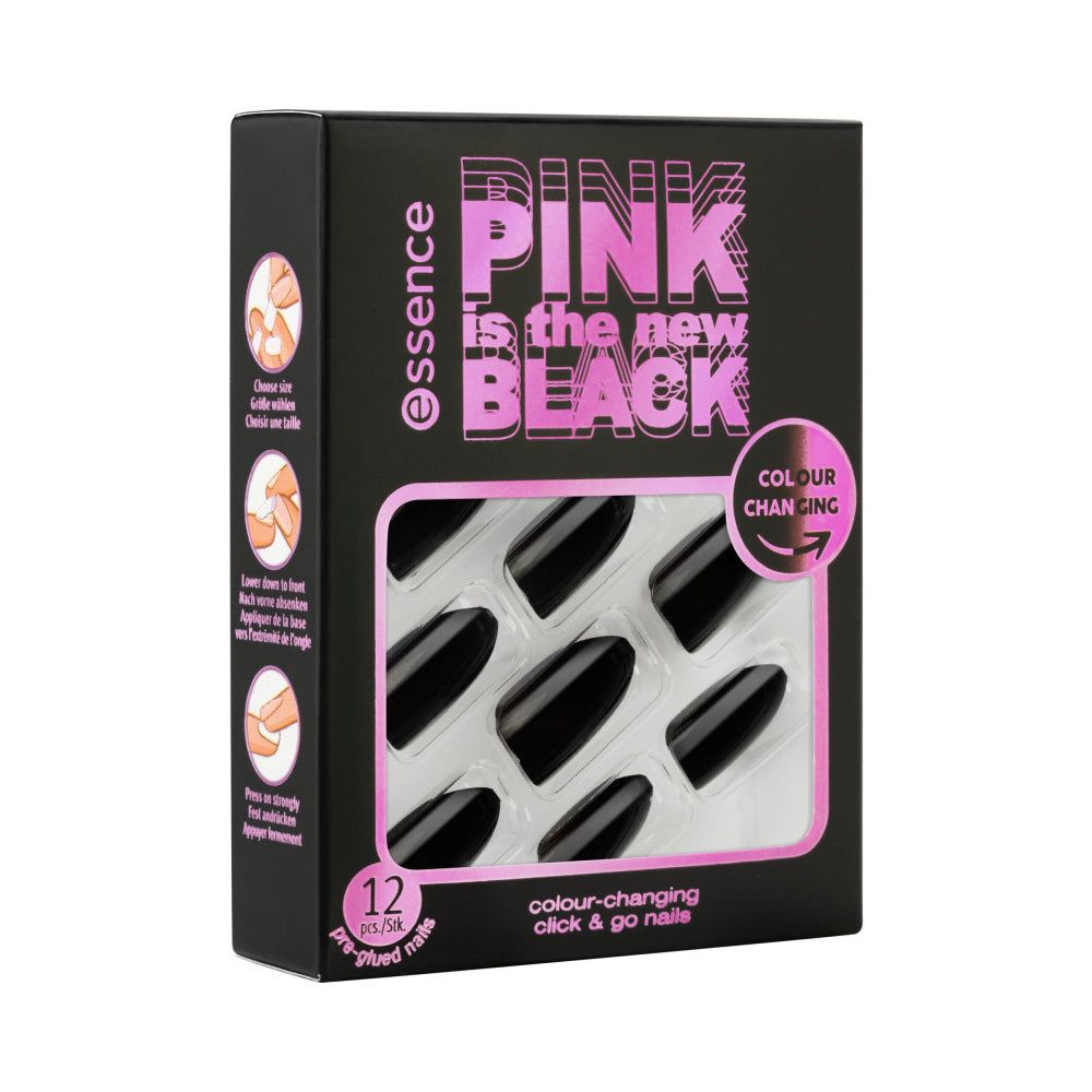 Essence Faux Ongles Révéateur De Couleurs Pink Is New The Black  | Nova Para