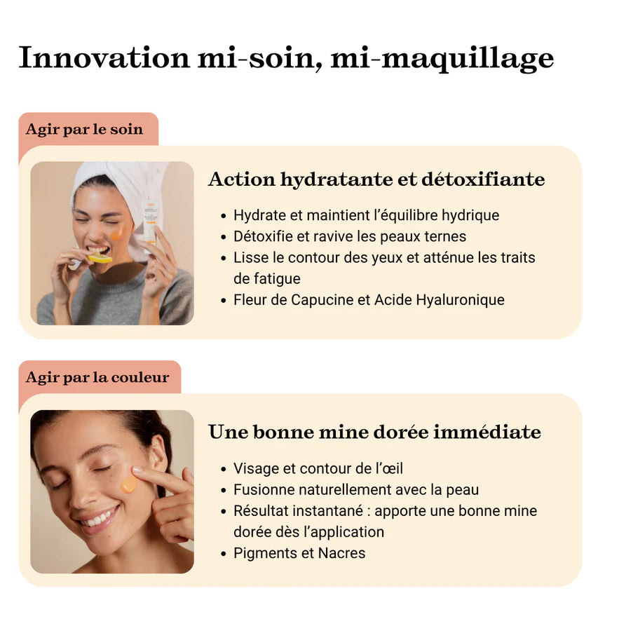 Embryolisse mode emploi protocole soin blush teinté abricot préparation application répartition estompage - novaparapharmacie