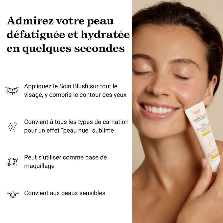 Embryolisse Soin Blush De Peau Abricot Lumière 30ml soin teinté hydratant éclat doré effet bonne mine - novaparapharmacie