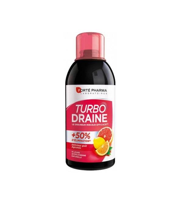 Forté Pharma TurboDraine Agrumes 500ml Drainant Minceur Élimination - Nova Parapharmacie
