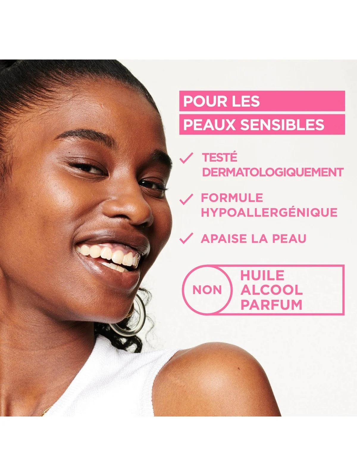 Garnier SkinActive Eau micellaire peaux sensibles vue alternative démaquillant doux sans parfum hypoallergénique - novaparapharmacie