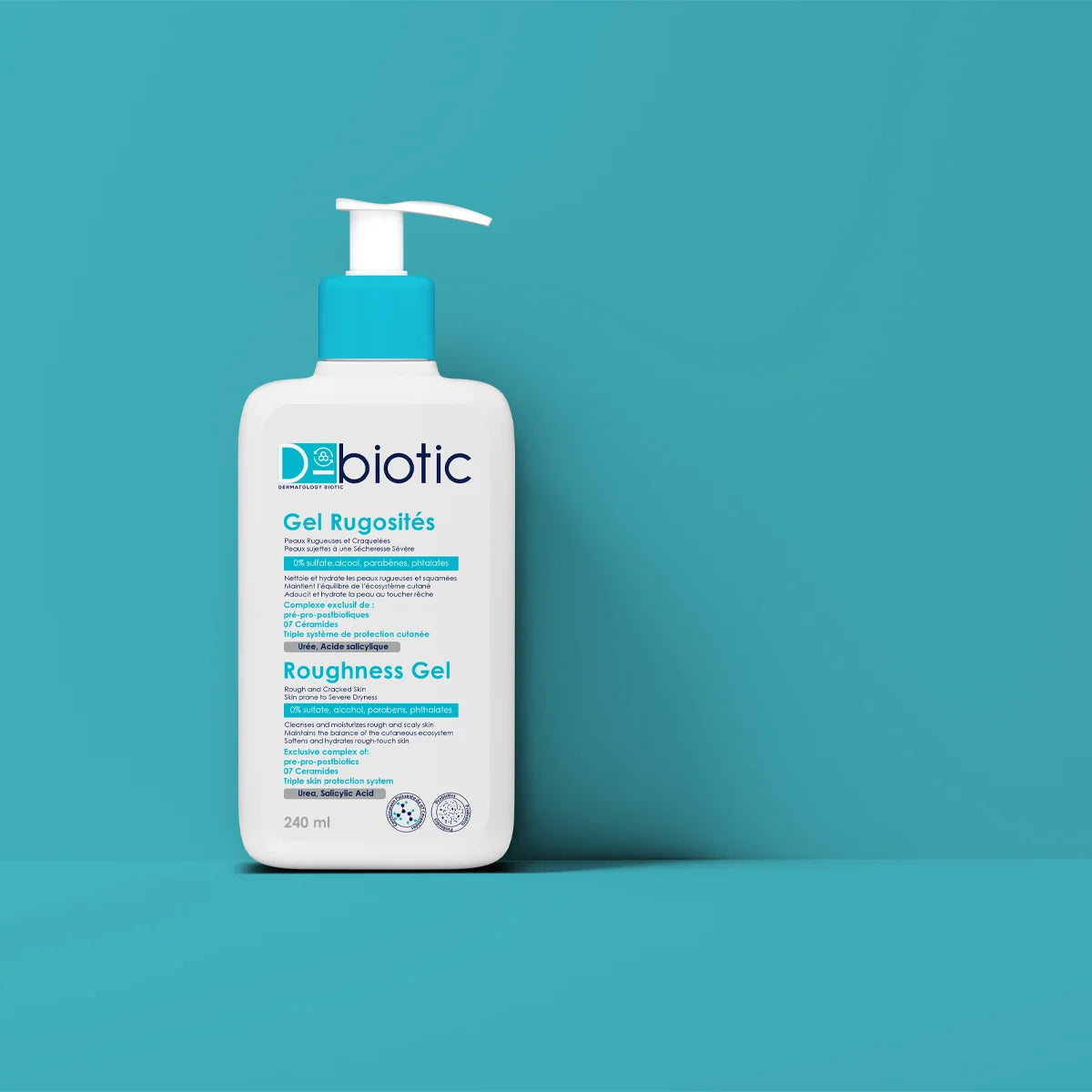 Gel D-BIOTIC Rugosités 240ml exfoliant corps probiotiques peaux rugueuses anti-rugosités exfoliant probiotiques hydratant kératose pilaire - novaparapharmacie