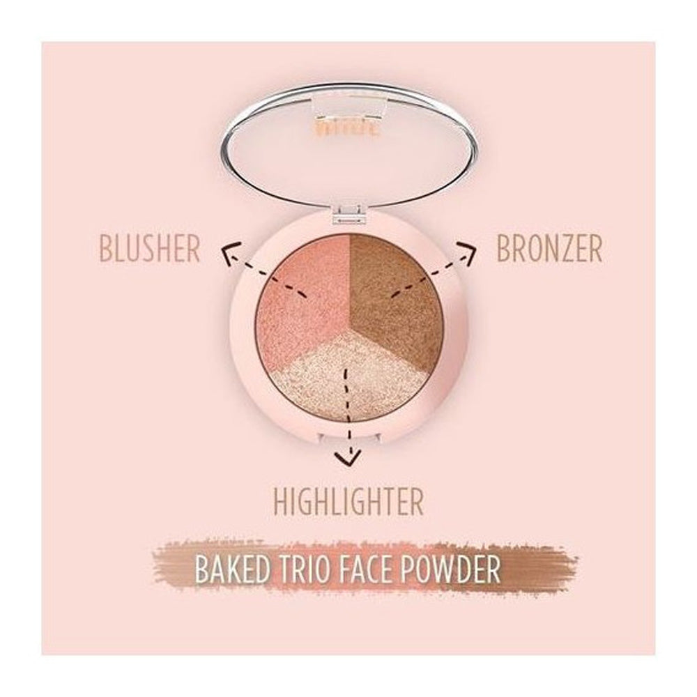 Golden Rose Poudre Baked Trio Nude Look | Nova Para