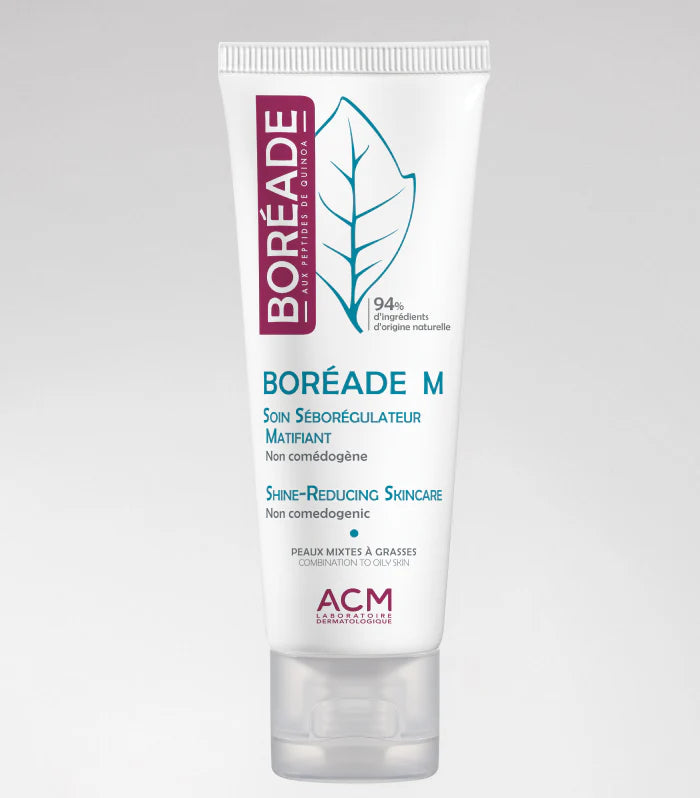 ACM Boréade M Soin Séborégulateur Matifiant 40ml tube blanc vert peaux mixtes grasses régulation sébum effet mat - novaparapharmacie
