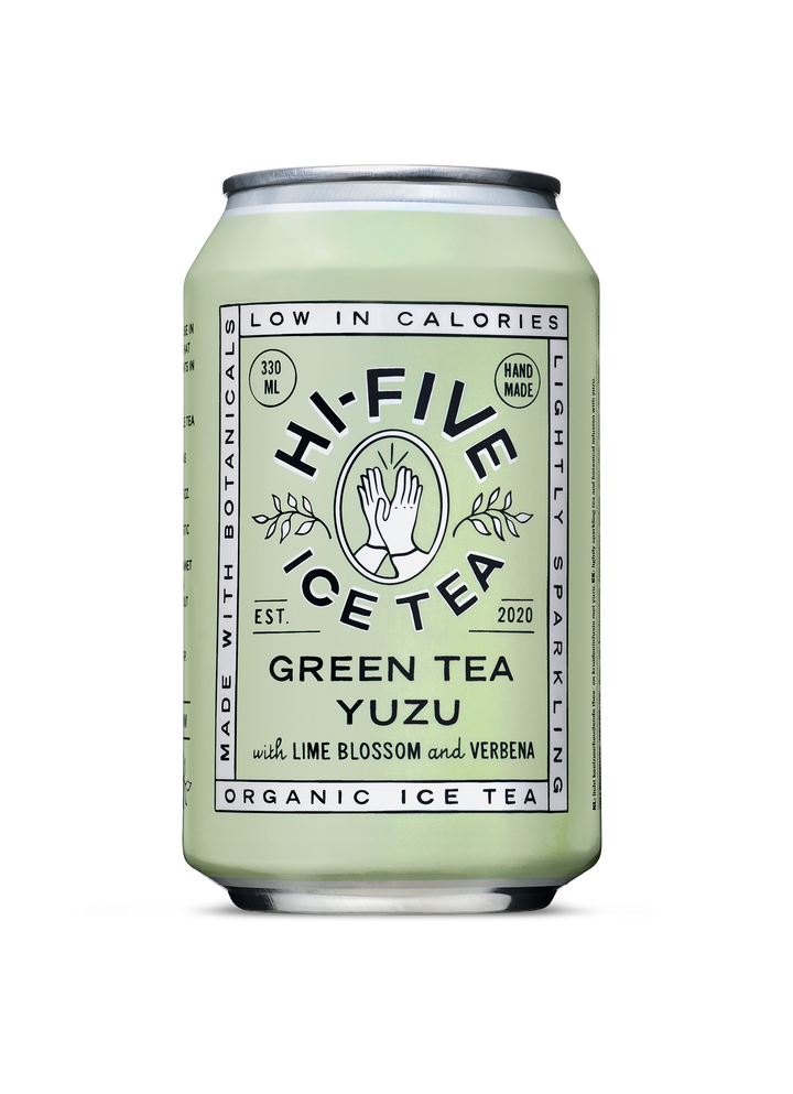 HI-FIVE Ice Tea Yuzu Thé Vert 330ml boisson rafraîchissante naturelle agrumes antioxydante revitalisante - novaparapharmacie