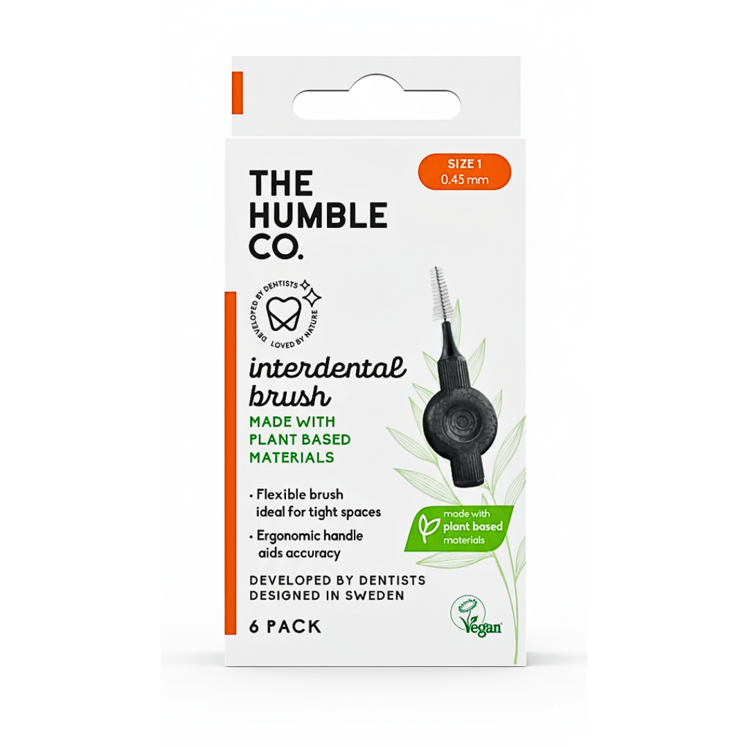 Humble Brosse Interdentaire Plant Based Taille 1 0.45mm écologique bambou espaces étroits hygiène bucco-dentaire biodégradable - novaparapharmacie