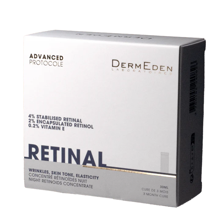 DERMEDEN RETINAL Concentré Rétinoïdes Nuit 30ml sérum anti-âge rétinal rétinal anti-âge puissant soin nuit raffermissement renouvellement cellulaire - novaparapharmacie