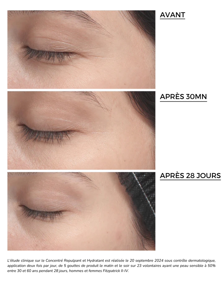 DERMEDEN Hyal-Filler Concentré ingrédients acide hyaluronique multi-poids peptides - novaparapharmacie