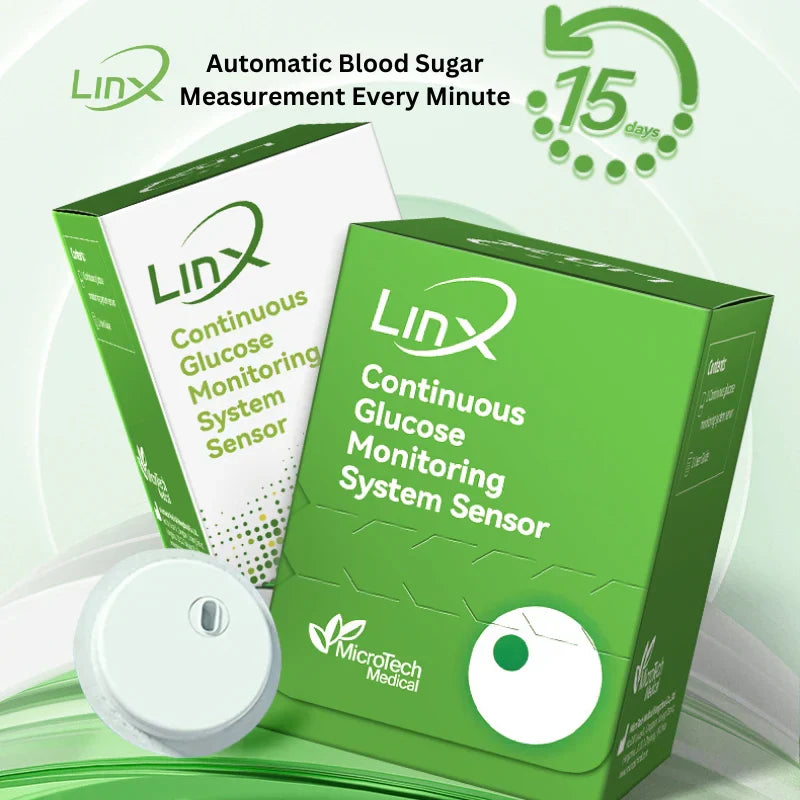 Linx Système de Surveillance de Glycémie en Continu capteur glucose diabète monitoring glycémique contrôle continu - novaparapharmacie