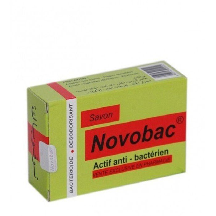 NOVOBAC Savon Actif Anti-Bactérien 100g savon hygiène antibactérien antibactérien nettoyage actif protection fraîcheur élimine 99,9% bactéries - novaparapharmacie