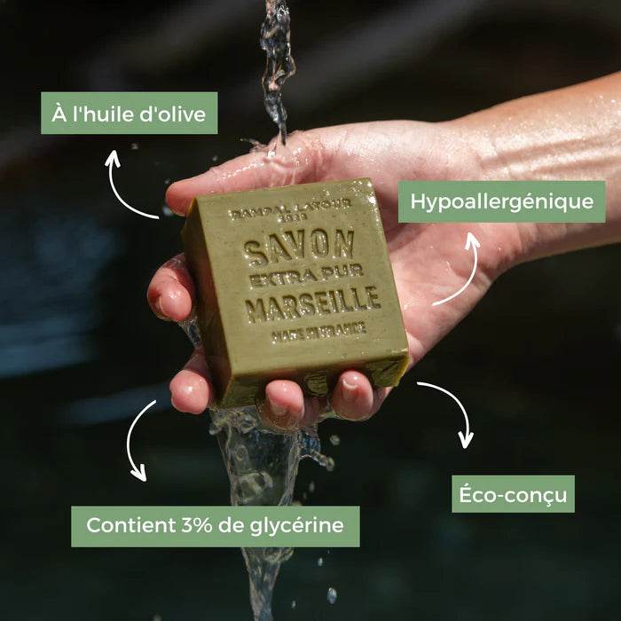 Savon de Marseille à l'Huile d'Olive 150g Cosmos Natural Authentique Provence - Nova Parapharmacie
