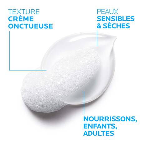 La Roche-Posay Lipikar Surgras bénéfices crème lavante recharge nettoyant peaux sèches surgras hydratant apaisant - novaparapharmacie