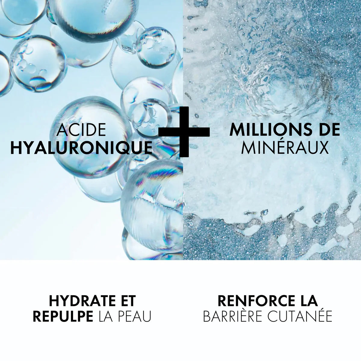 VICHY Minéral 89 texture goutte sérum booster hydratant fortifiant repulpant acide hyaluronique transparente légère fraîche - novaparapharmacie