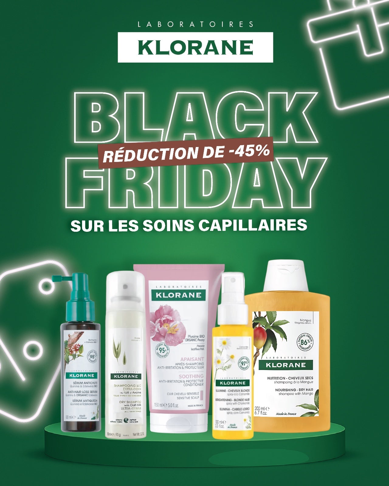 KLORANE Baume Après-Shampooing Pivoine 150ml tube blanc rose cuir chevelu sensible apaisant démêlage douceur - novaparapharmacie