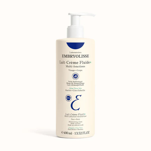Embryolisse Lait-Crème Fluide+ 400ml lait hydratant corps visage nutrition intense toute peau - novaparapharmacie