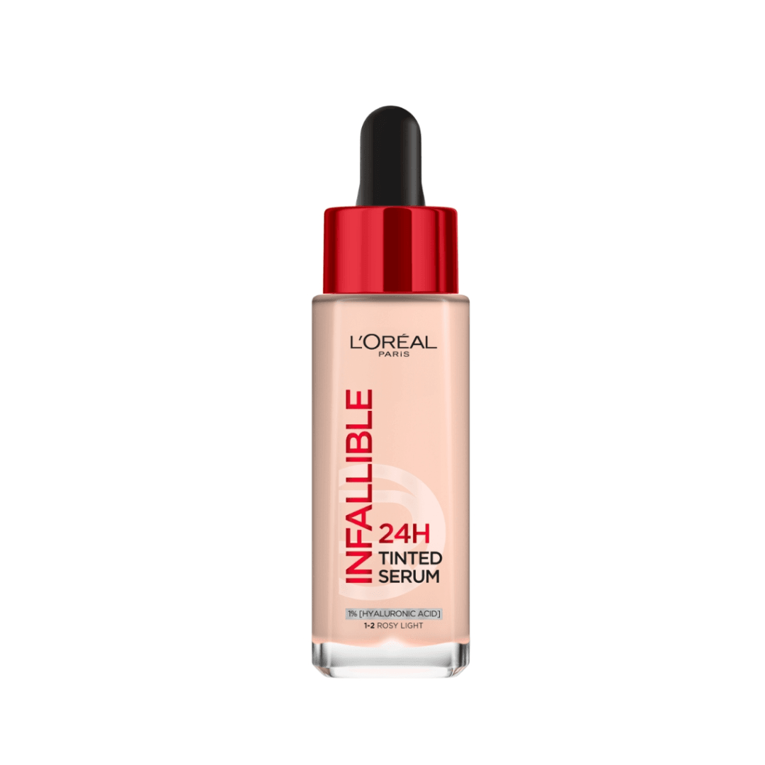 L'ORÉAL PARIS Infallible 24H Tinted Serum 30ml Fond de Teint Sérum Longue Tenue Hydratation Couverture Naturelle Toutes Teintes - Nova Parapharmacie