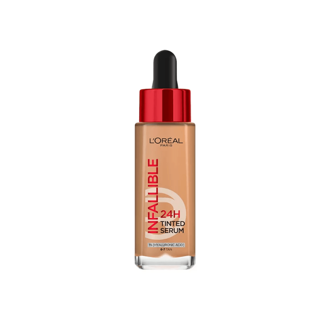 L'ORÉAL PARIS Infallible 24H Tinted Serum 30ml Fond de Teint Sérum Longue Tenue Hydratation Couverture Naturelle Toutes Teintes - Nova Parapharmacie