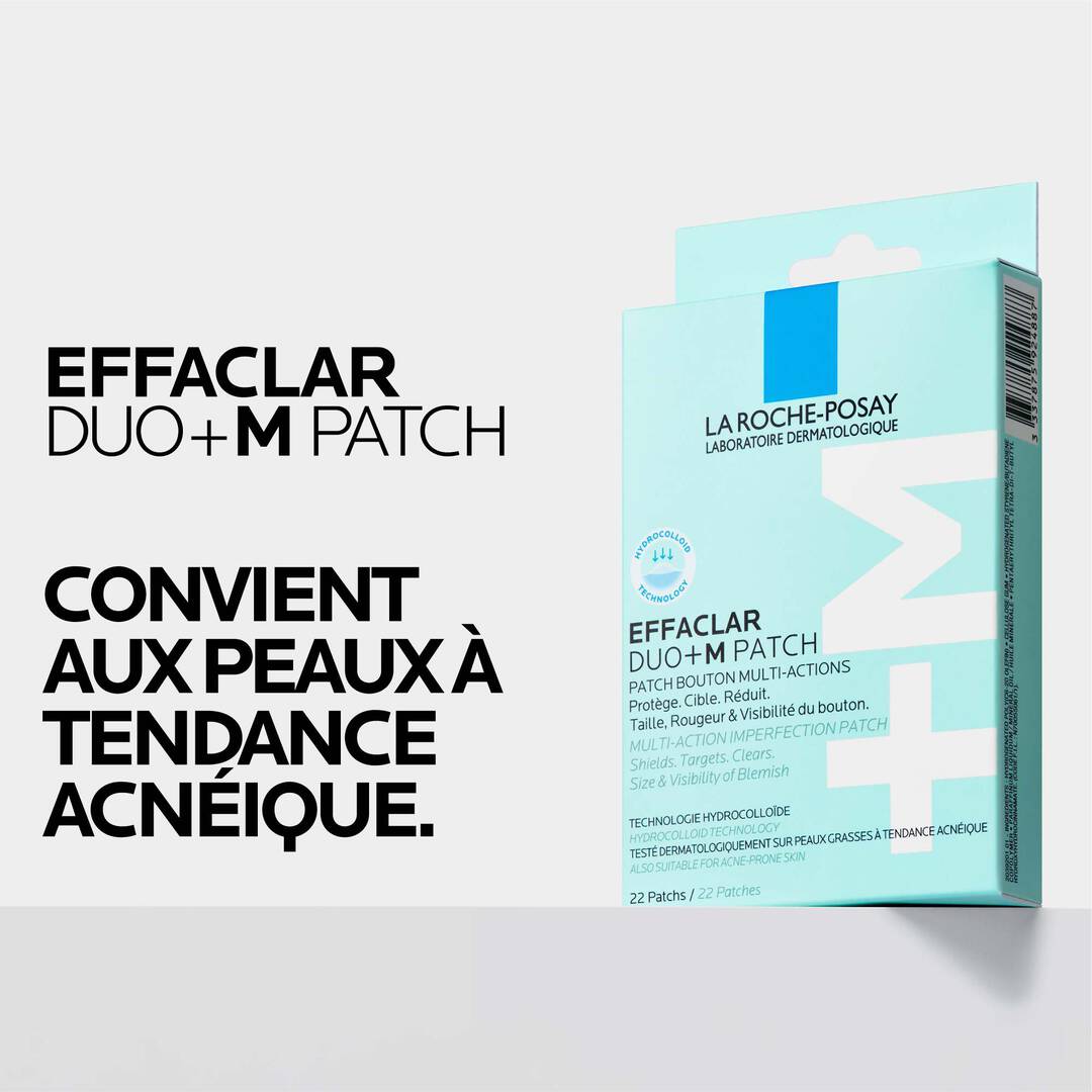  La Roche-Posay Effaclar Patch Anti-Imperfections DUO+M absorbe impuretés protège accélère cicatrisation - novaparapharmacie