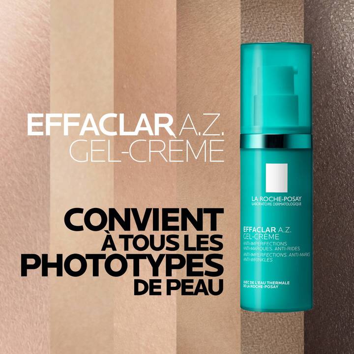 LA ROCHE POSAY Effaclar A.Z Gel-Crème 40ml Soin Anti-Imperfections Ciblé Acné Peau Grasse