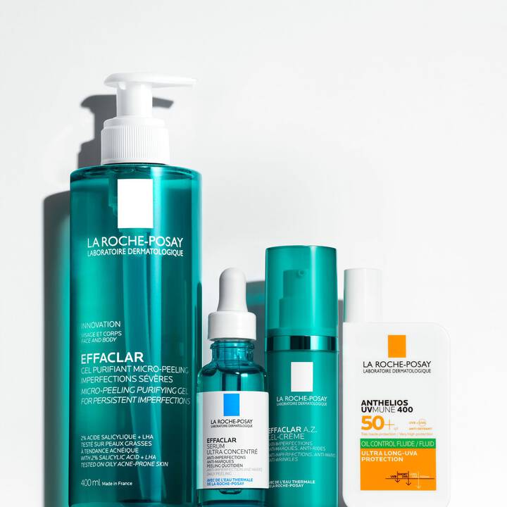 La Roche Posay gamme Effaclar collection gel-crème anti-imperfections ciblé acné peau grasse - novaparapharmacie