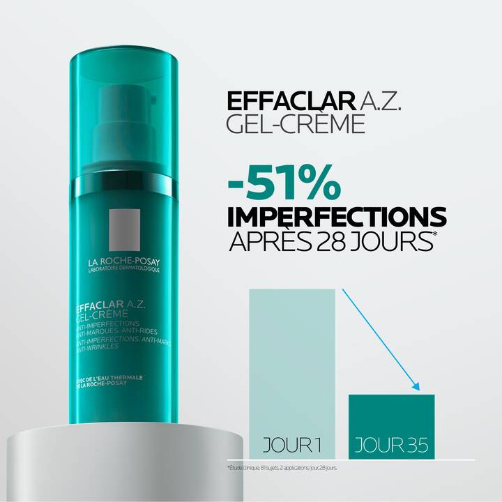 La Roche Posay Effaclar A.I Gel-Crème 40ml soin anti-imperfections ciblé acné peau grasse - novaparapharmacie