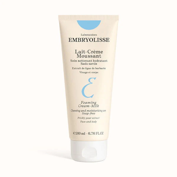 Embryolisse Lait-Crème Moussant 200ml nettoyant visage démaquillant doux hydratant toute peau - novaparapharmacie