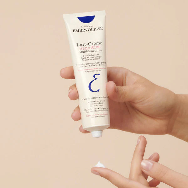 Embryolisse texture lait-crème sensitive hydratante peaux sensibles apaisante haute tolérance sans parfum - novaparapharmacie