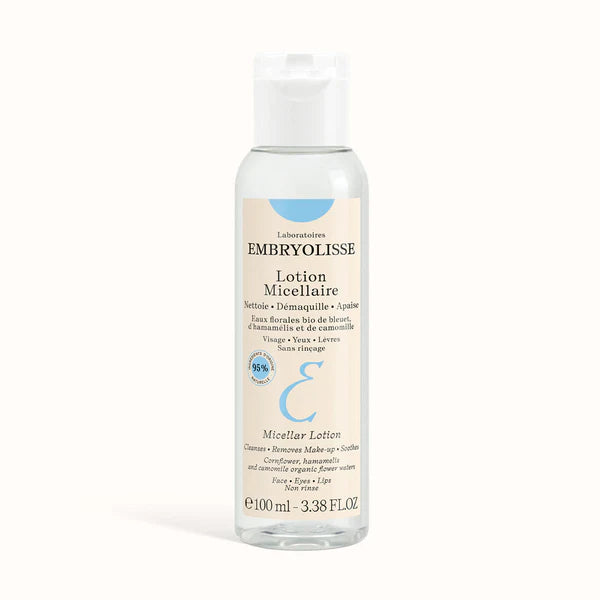 Embryolisse Lotion Micellaire 250ml eau micellaire nettoyante démaquillante 3-en-1 tous types peaux - novaparapharmacie
