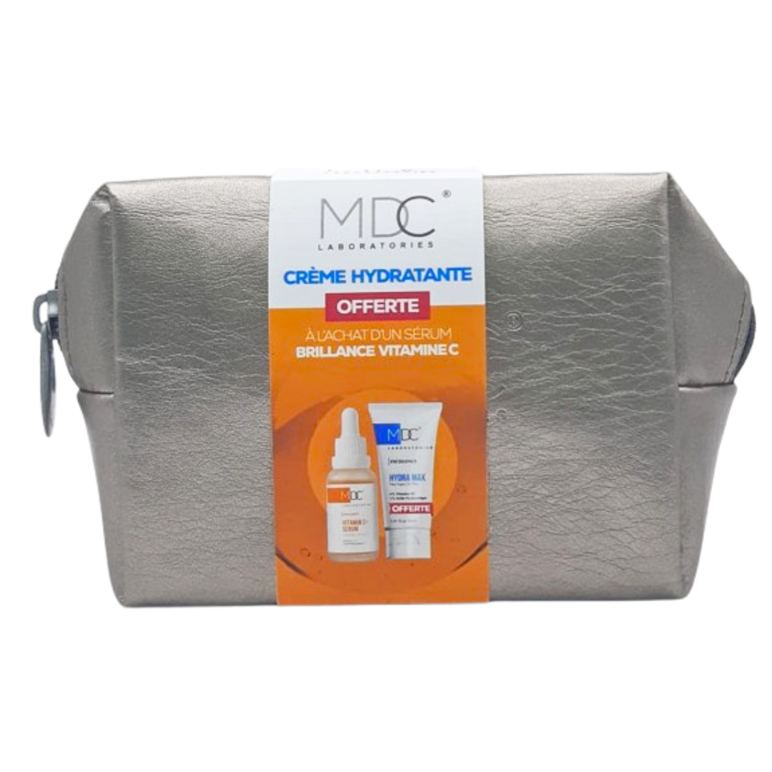 MDC Brillance Serum Vitamine C + Creme Hydratante + Trousse pour une peau lumineuse et revitalisée. | Nova Para