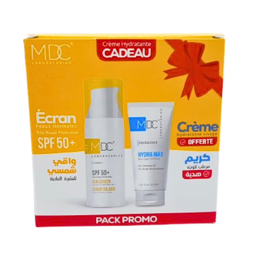 MDC Synergy Ecran Solaire Peaux Normal A Mix Spf50+ 50ml+Hydra Max Creme Pack | Nova Para