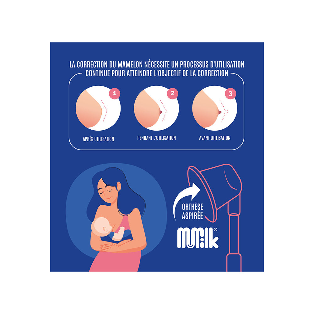 MuMilk Correcteur de Mamelon accessoire allaitement mamelons inversés rétractés préparation allaitement confort - novaparapharmacie