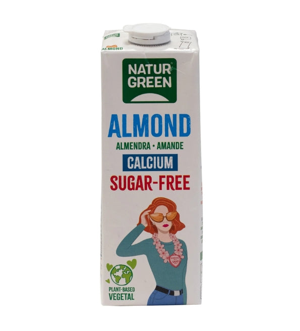 Nature Green Boisson Amande Calcium Nature 1L lait végétal amande bio enrichi calcium sans lactose naturel - novaparapharmacie