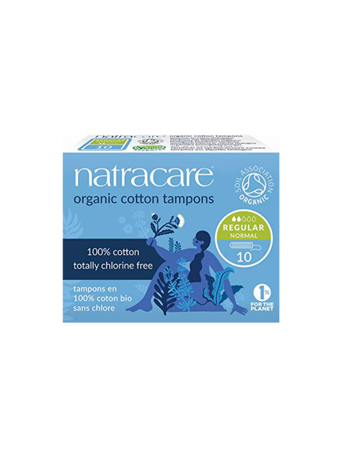 NATRACARE Tampons Régulier Sans Applicateur 10 unités protection hygiénique bio coton naturel éco-responsable - novaparapharmacie