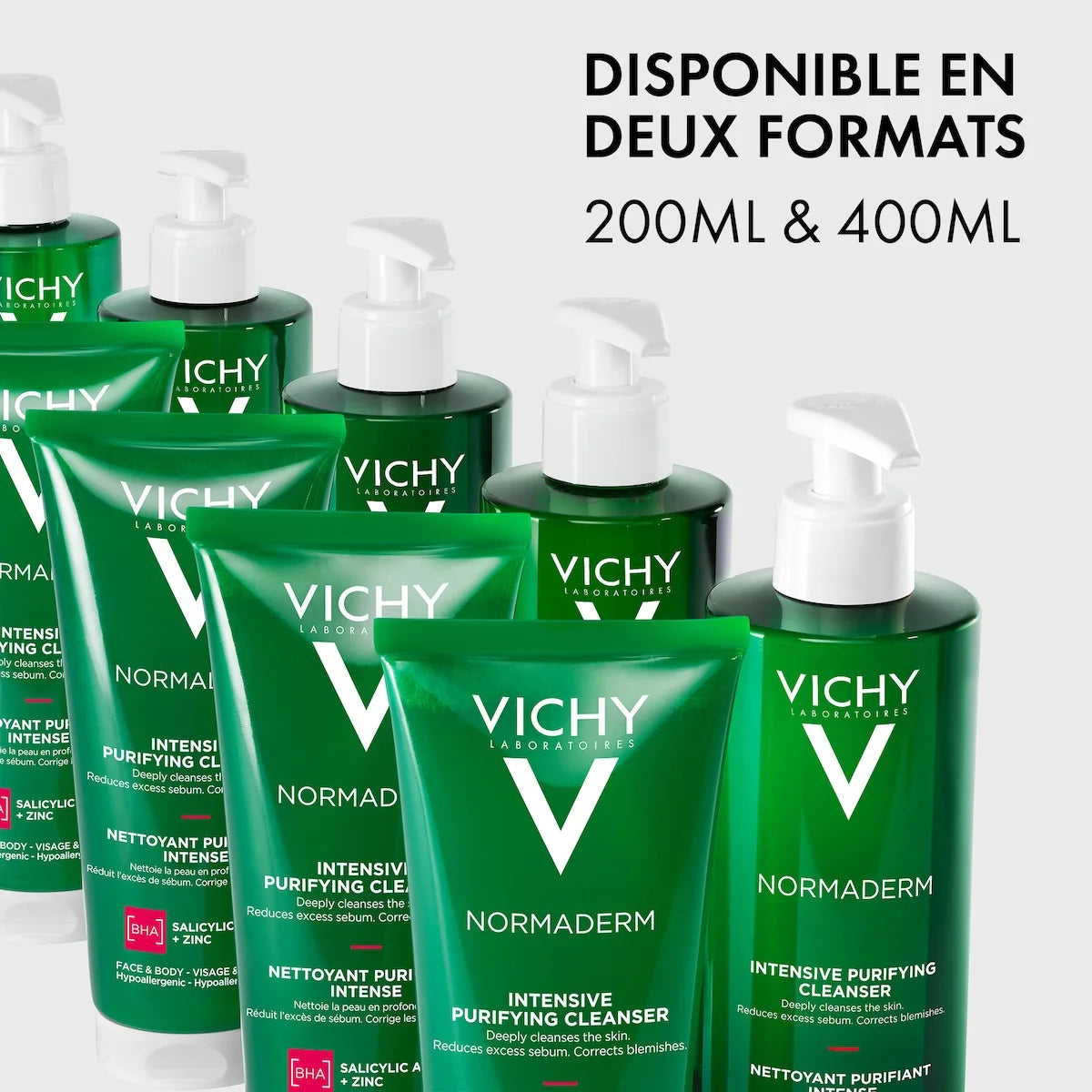 VICHY Normaderm Phytosolution ingrédients formule gel purifiant détox végétale intensive eau thermale actifs végétaux naturels - novaparapharmacie