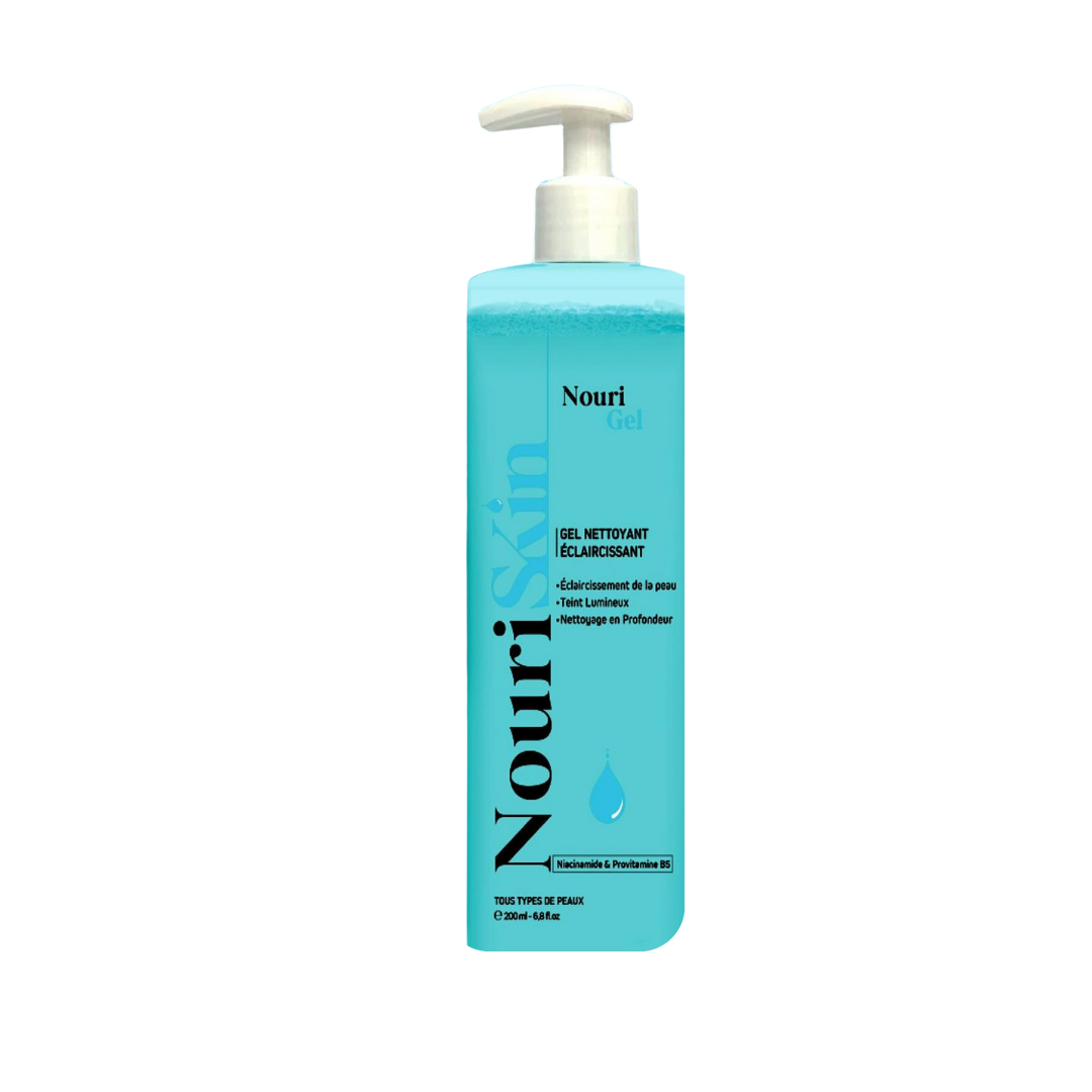 Nouriskin Nouri Gel Nettoyant Eclaircissant 200ml soin visage nettoyant purifiant anti-taches pigmentaires éclaircissant teint uniforme - novaparapharmacie