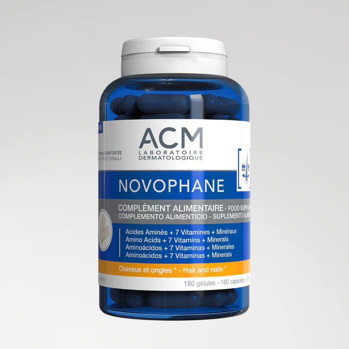ACM Novophane Ongles Cheveux 180 Gélules Complément Beauté Force Vigueur Fortification Croissance - novaparapharmacie