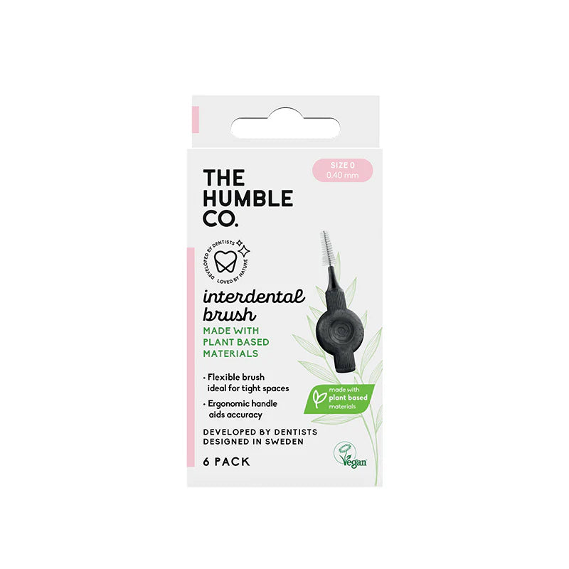 HUMBLE Brosse Inter Dentaire Plant Based Taille 0 0.40mm brossettes interdentaires espaces étroits plant based écologique - novaparapharmacie