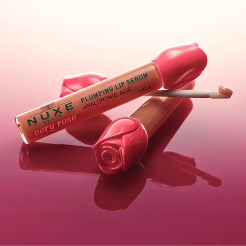  Packaging Nuxe Very Rose Sérum Lèvres Repulpant 8ml design élégant rose tube applicateur soin lèvres - novaparapharmacie