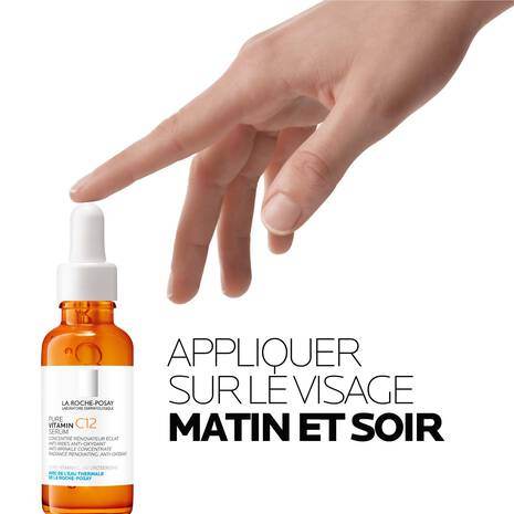 Utilisation La Roche-Posay Pure Vitamine C12 Sérum 30ml application visage anti-âge éclat révolutionnaire