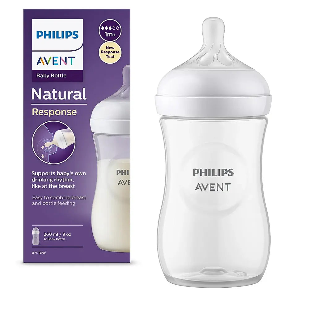 PHILIPS AVENT Biberon Natural Response 260ml tétine anti-colique transition sein-biberon - novaparapharmacie
