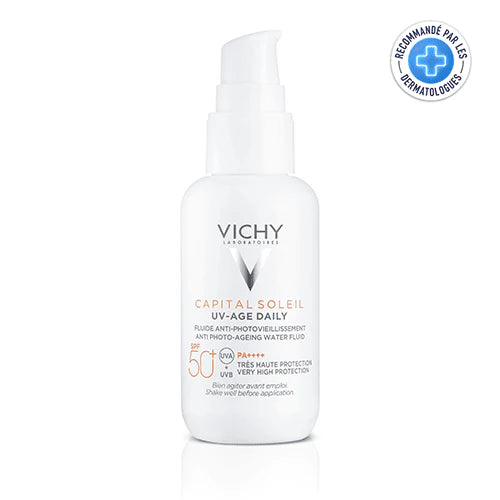  Vichy Capital Soleil UV-Age Daily SPF50+ 40ml Protection Anti-Âge Solaire Quotidienne - novaparapharmacie
