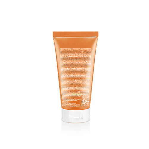 VICHY Capital Soleil Émulsion Toucher Sec SPF50+ 50ml tube blanc orange protection solaire haute UVA UVB eau thermale - novaparapharmacie