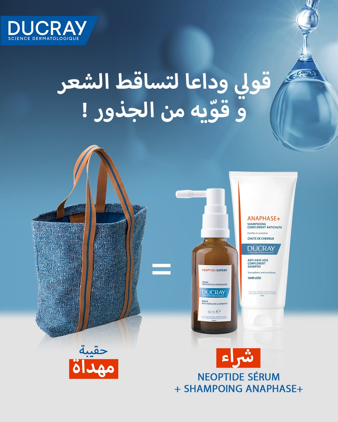 DUCRAY Neoptide + Anaphase Achetés = Sac Offert - Pack Anti-Chute - Novaparapharmacie