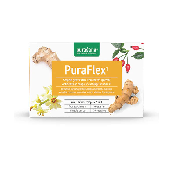 Purasana Puraflex 30 Capsules complément alimentaire articulations mobilité glucosamine chondroïtine MSM curcuma - novaparapharmacie